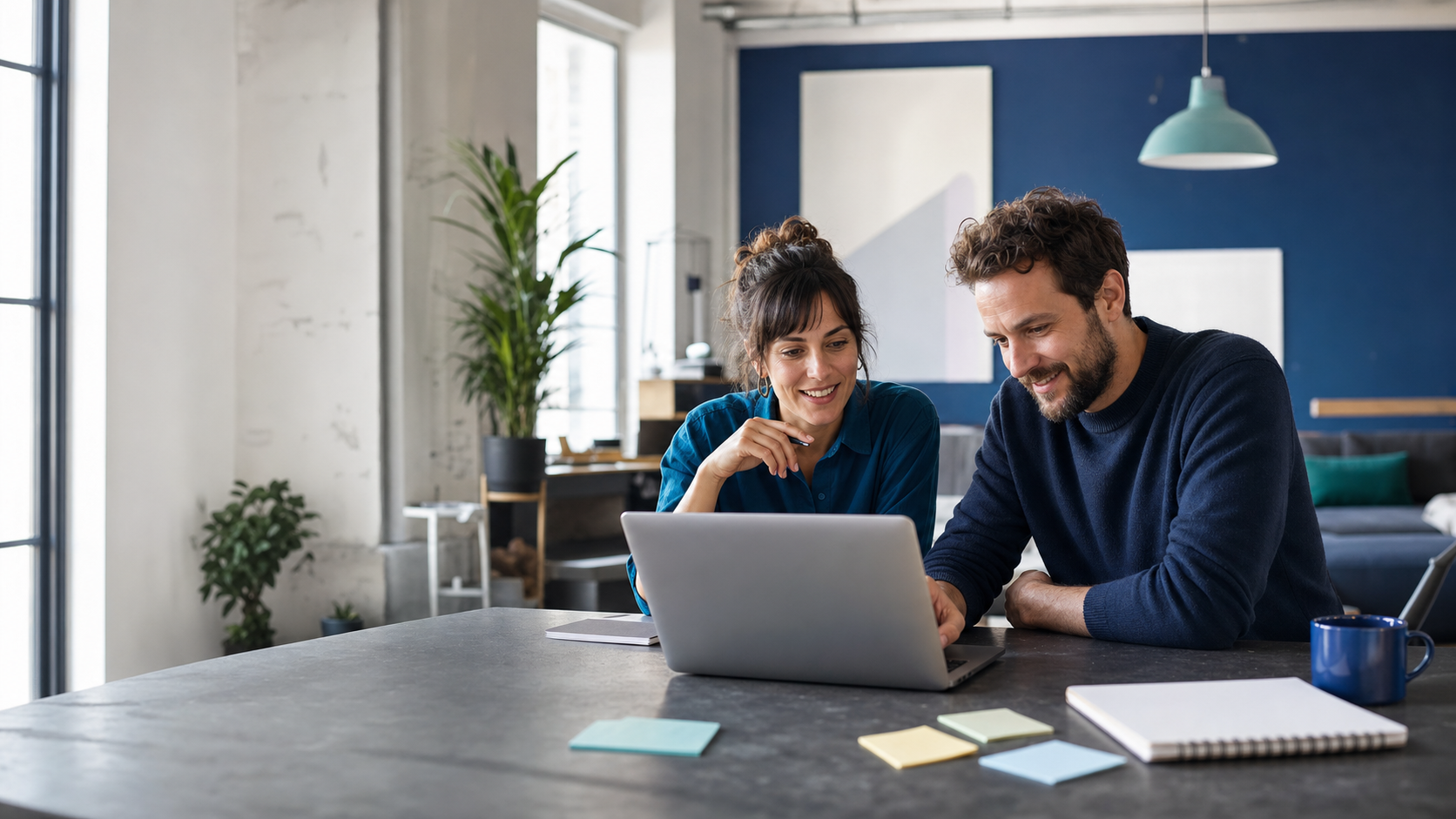 Gründerteam entwickelt gemeinsam neue Namen für sein digitales Projekt